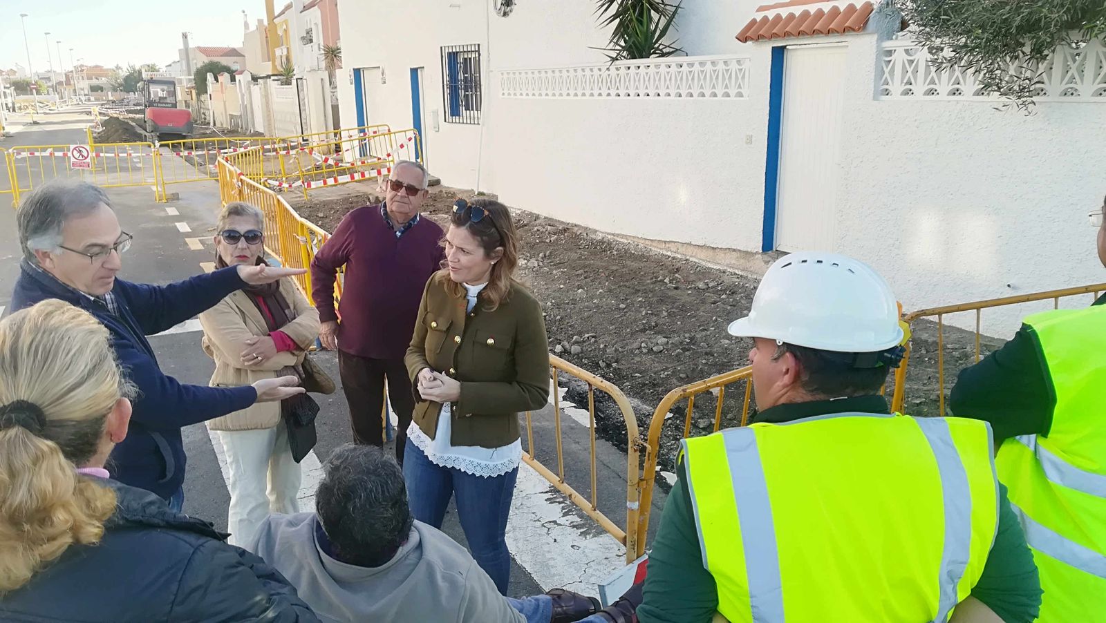 La concejal ha visitado la zona.