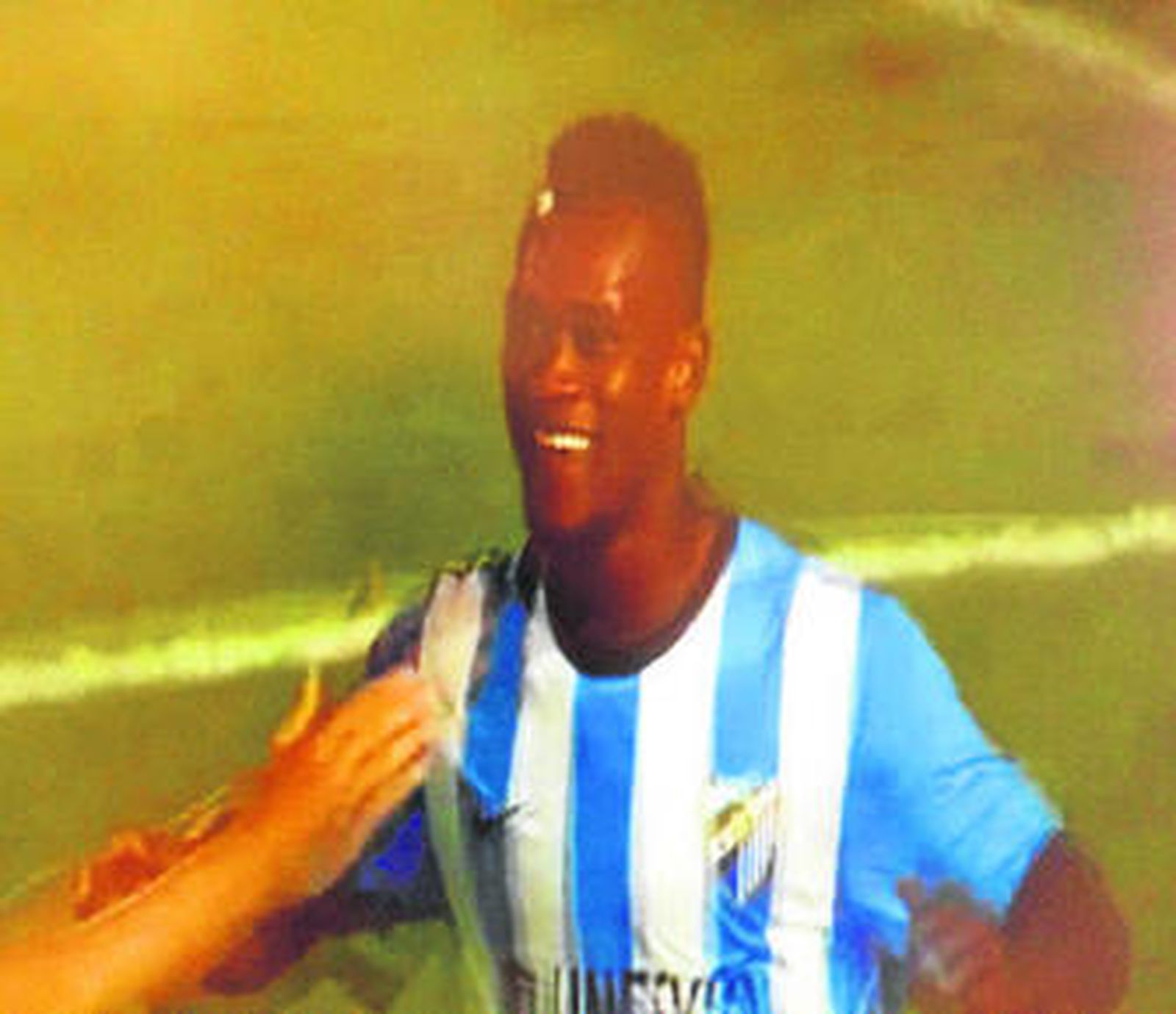 Bobley Anderson celebra su gol de ayer.