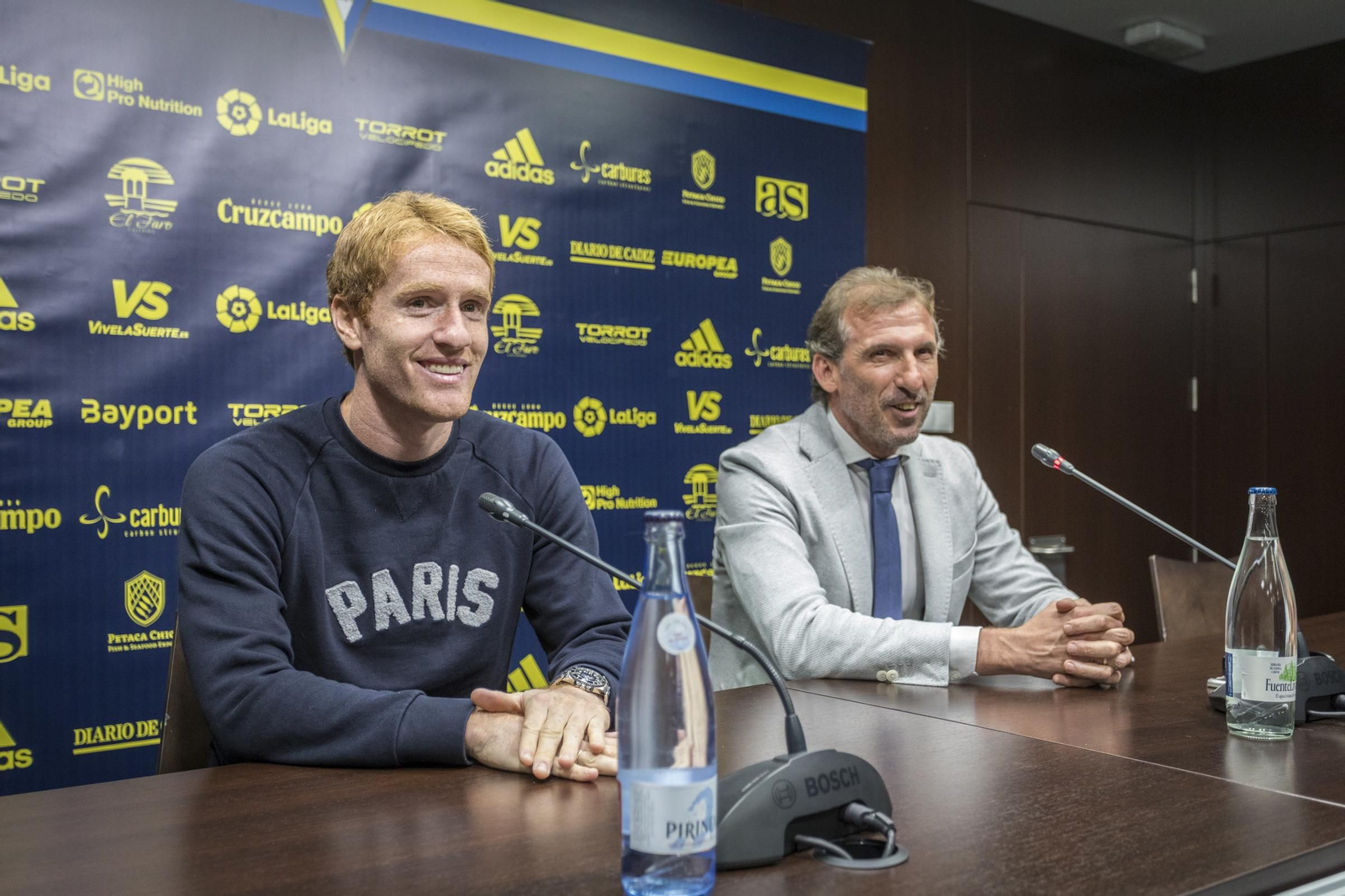 Arias, durante la rueda de prensa de este martes.