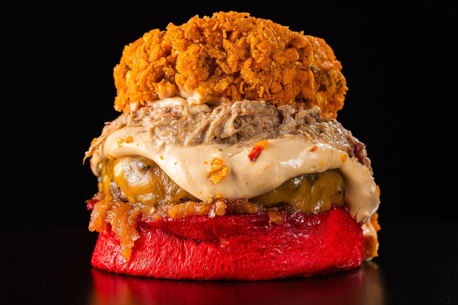 La hamburguesa La Gamberra 3.0 de Street Food Burger.