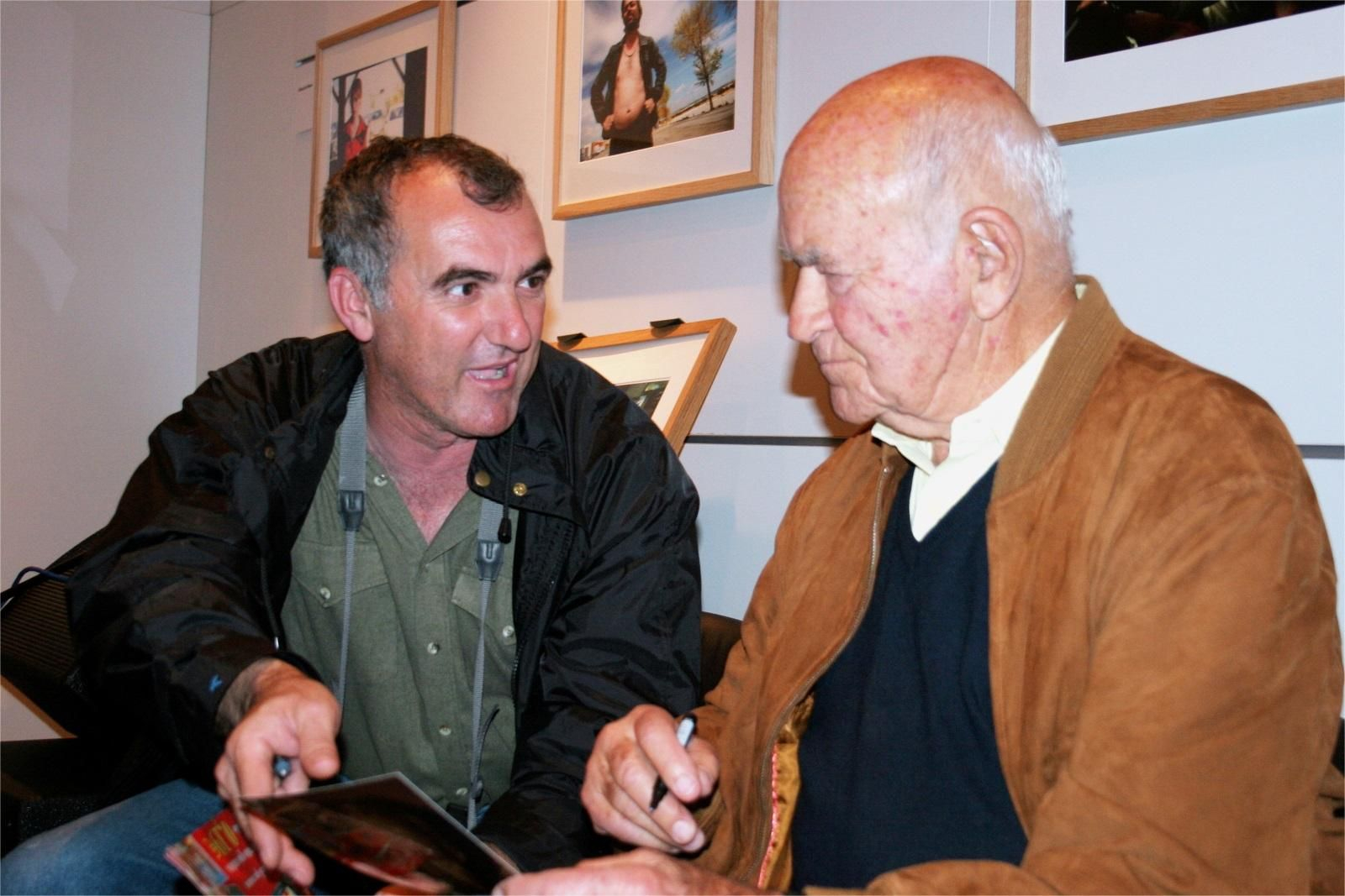 Junto a Peter Viertel.