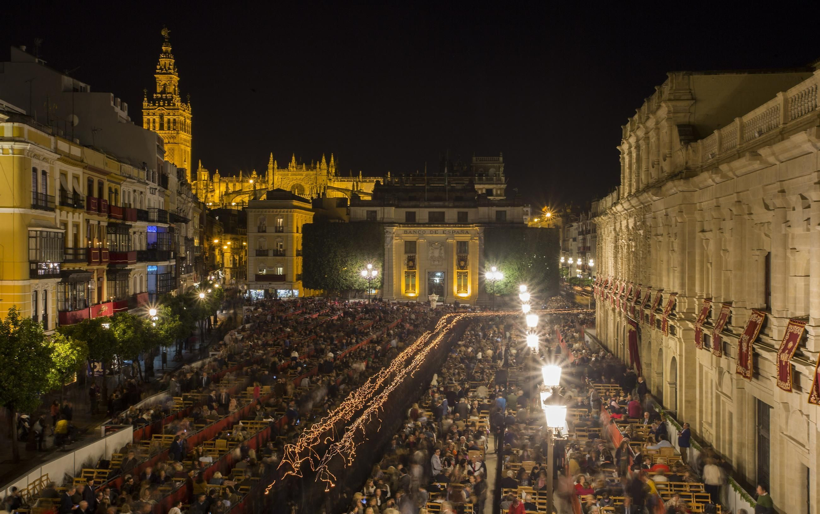 Los palcos de la Plaza de San Francisco.