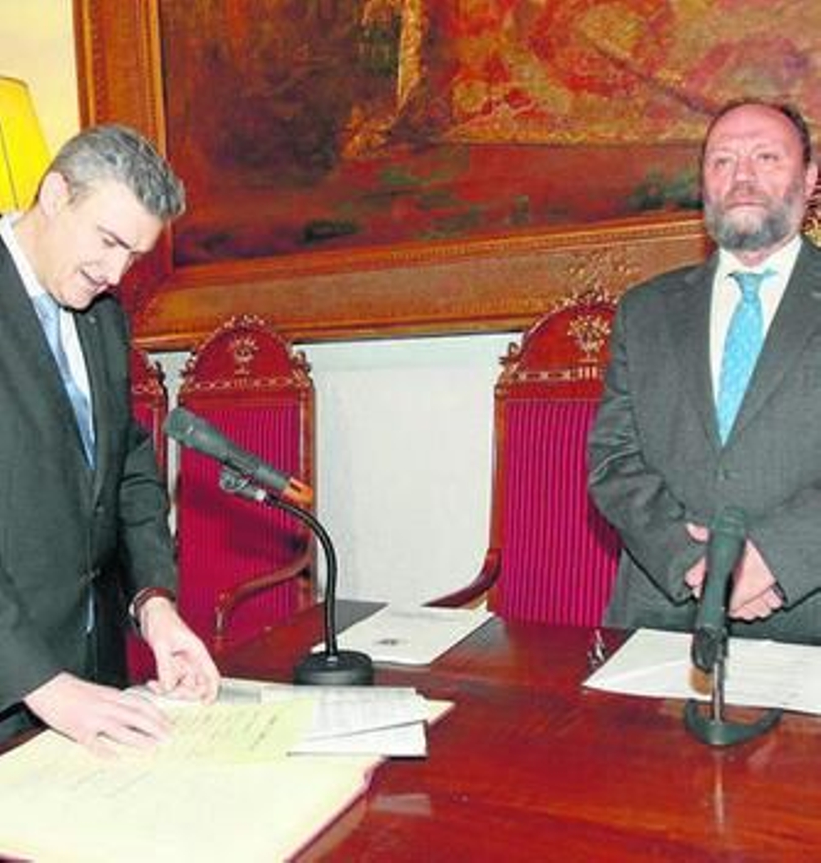 Andrés Navarro, en un momento de su intervención.