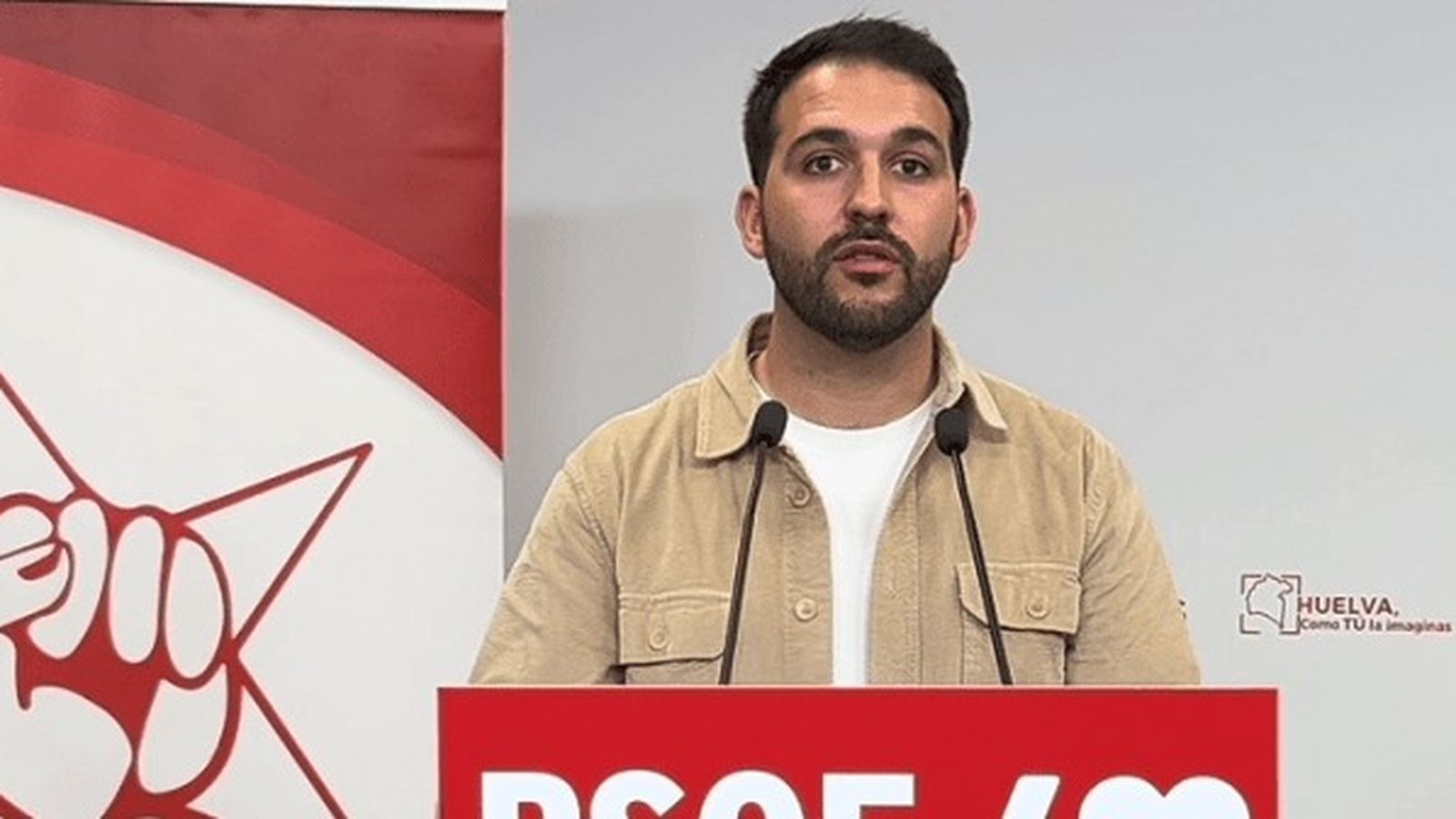 El secretario general del JSA Huelva, Javier Huete.