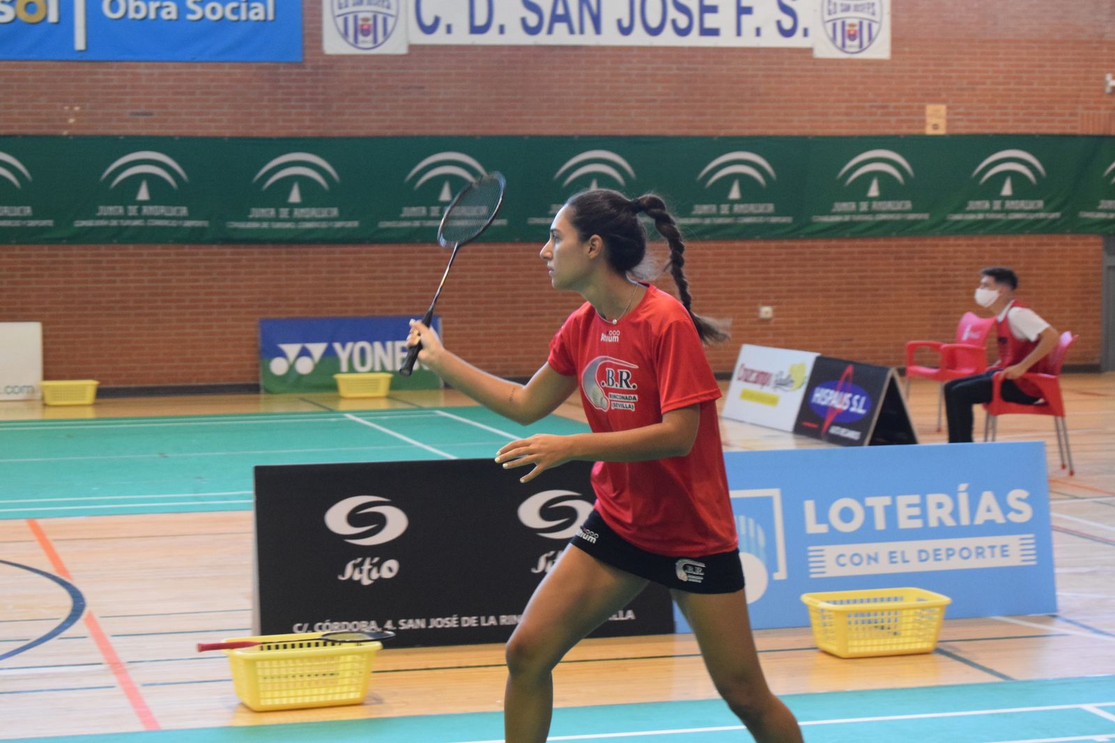 Marta Molina, durante un partido en el Fernando Martín.