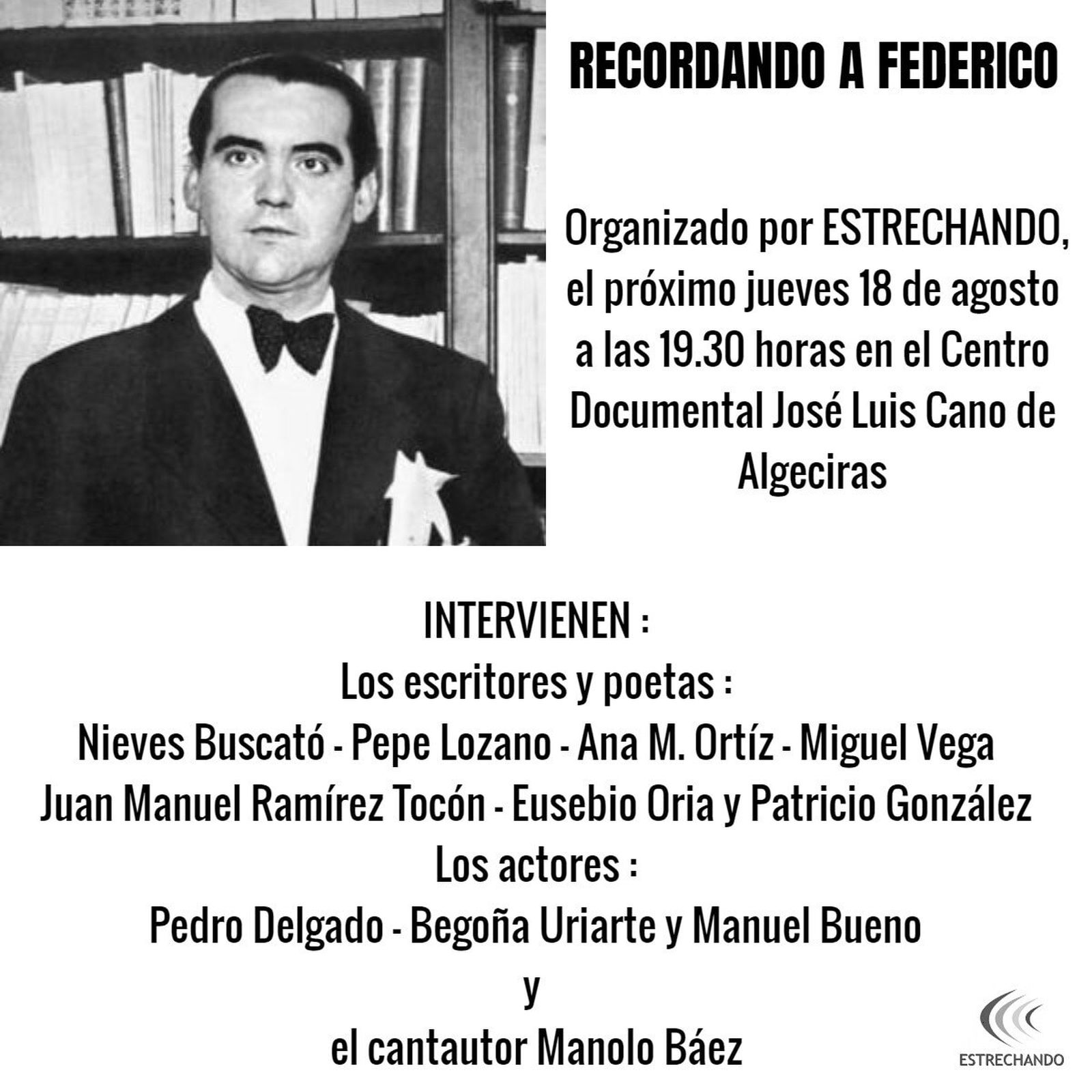 Cartel de 'Recordando a Federico'