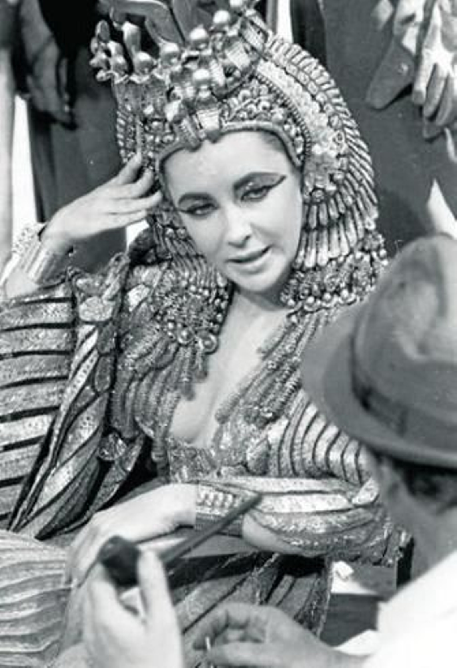 La actriz, en el rodaje de 'Cleopatra', en 1962.