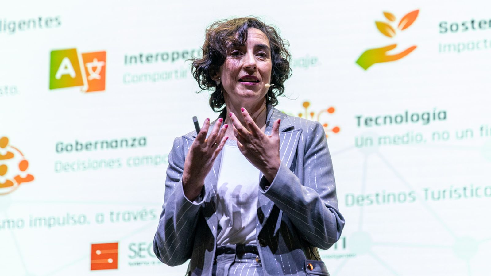 Mercedes García Serrano, durante su intervención.