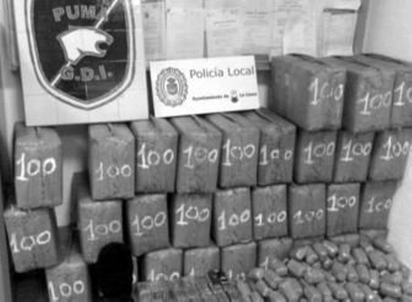 Imagen de la droga de la que se ha incautado la Policía Local.