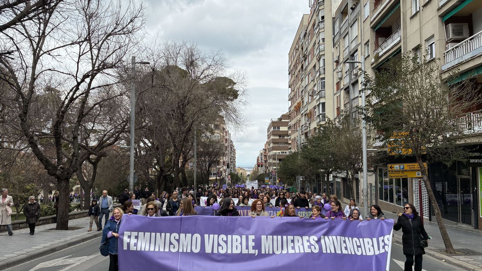 Manifestación del Día de la Mujer en Jaén.