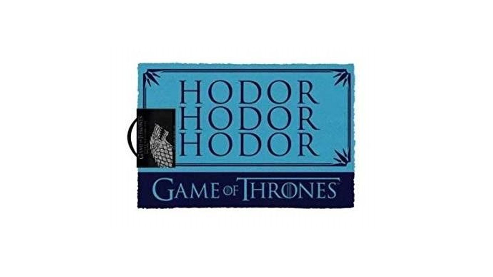 Felpudo azul de Hodor.