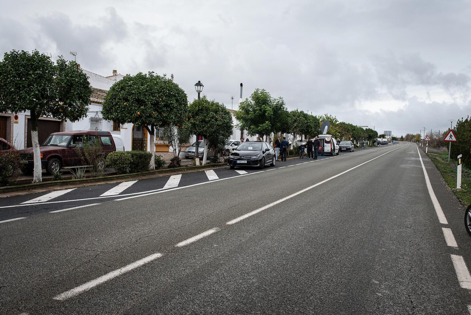 La casa familiar del abuelo y el niño desaparecidos.