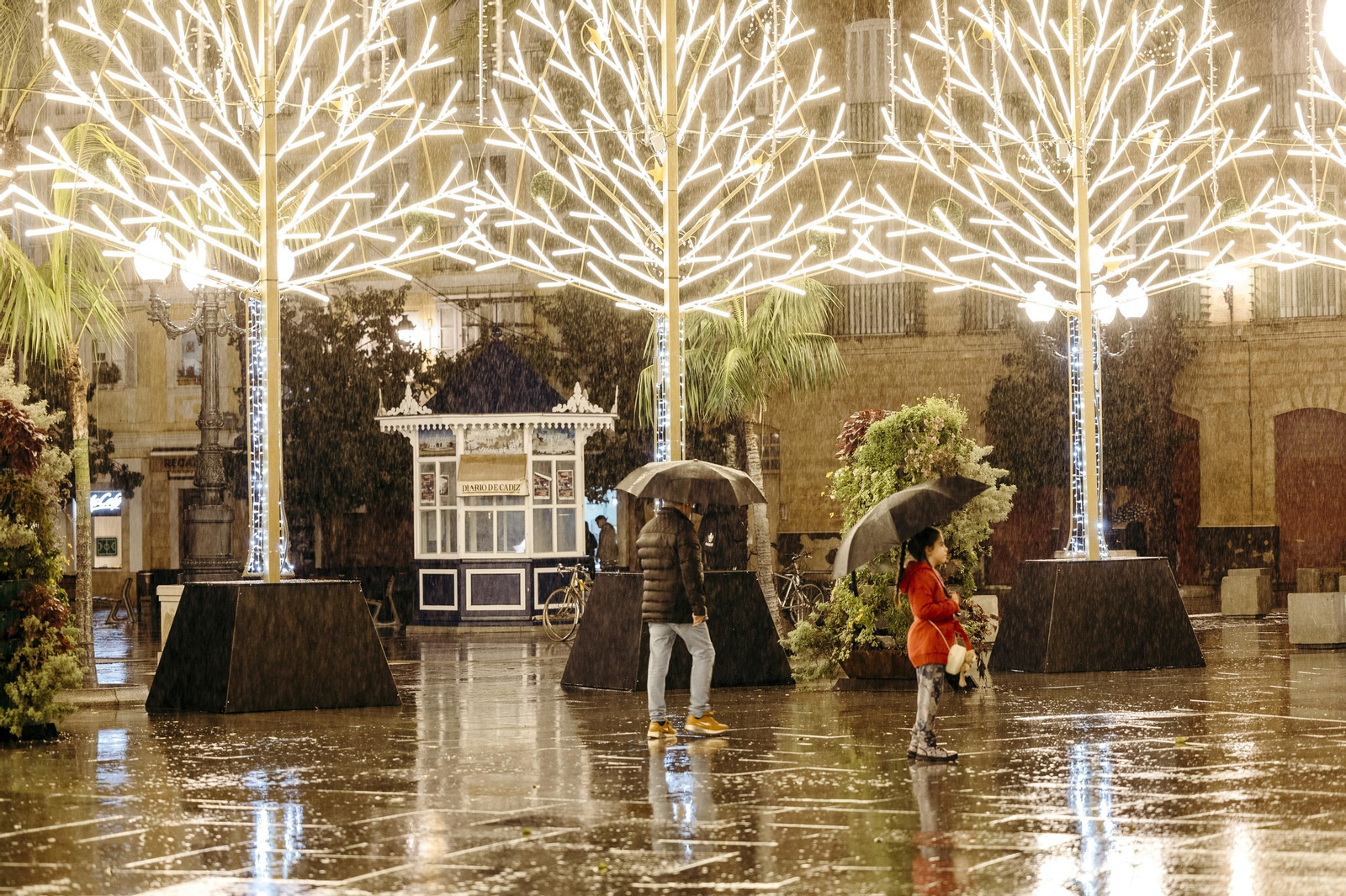 Las imágenes de la inauguración de la iluminación de navidad en Cádiz