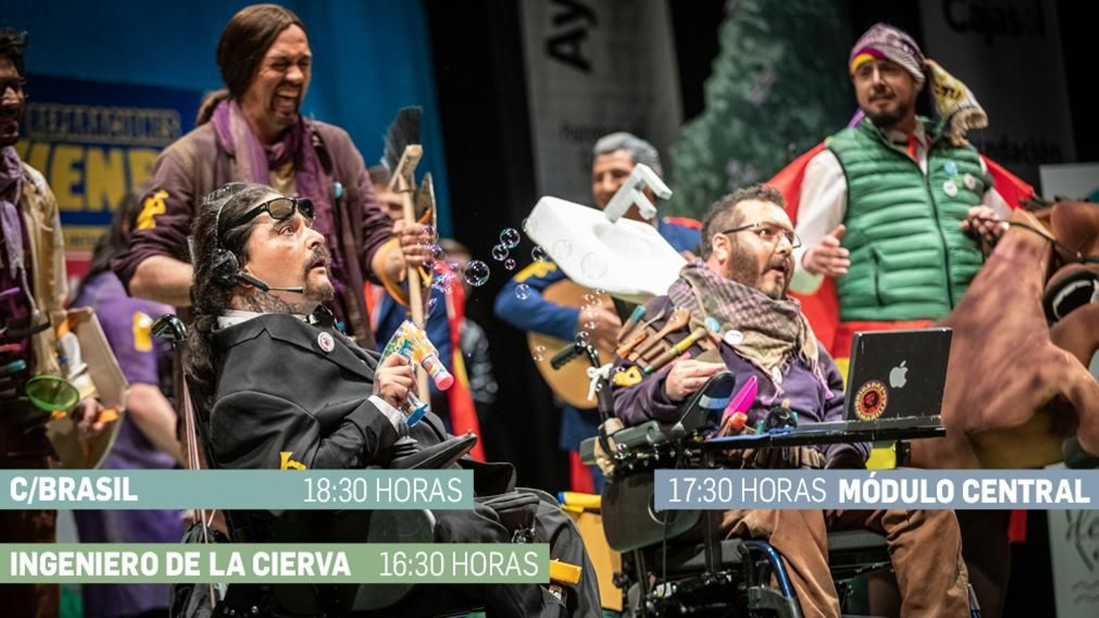 La chirigota del Cascana, primer accésit con 'Un pasito a la izquierda y un pasito a la derecha'.