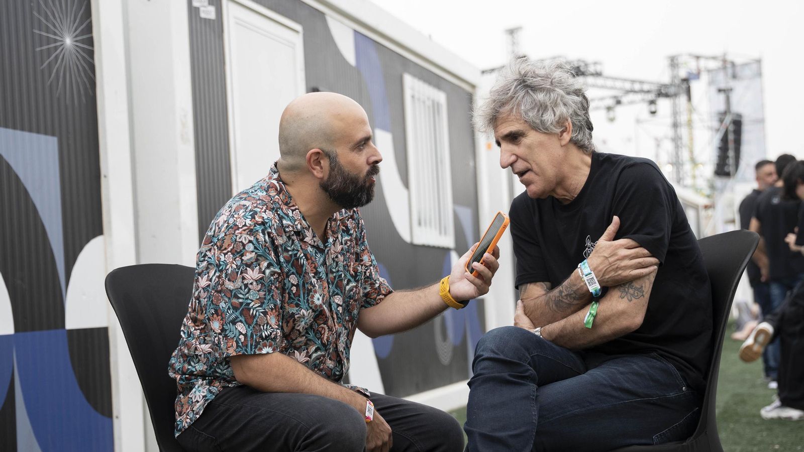 Mikel Erentxun durante la entrevista para Diario de Almería.