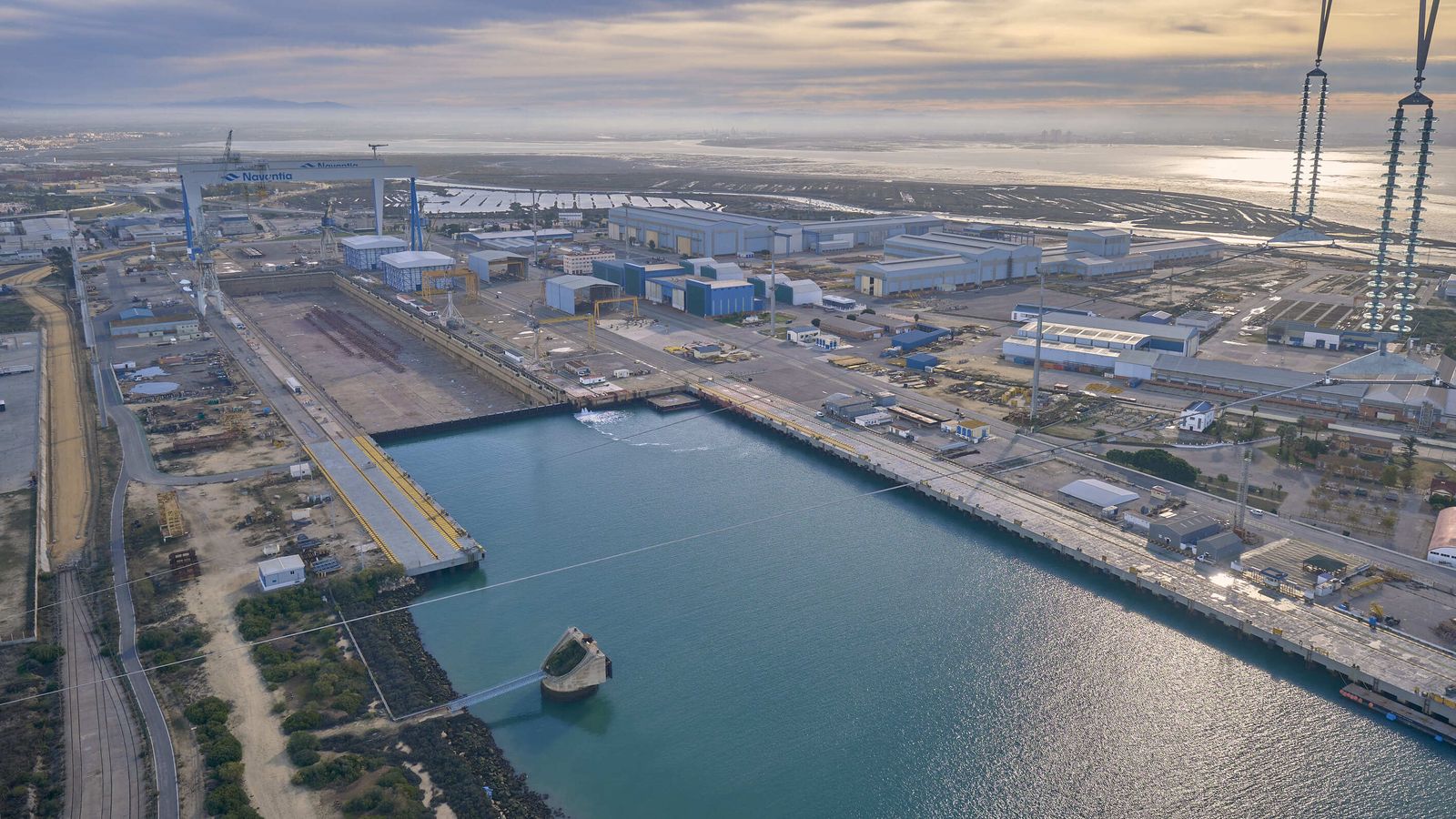Vista desde la torre de Endesa en Puerto Real.