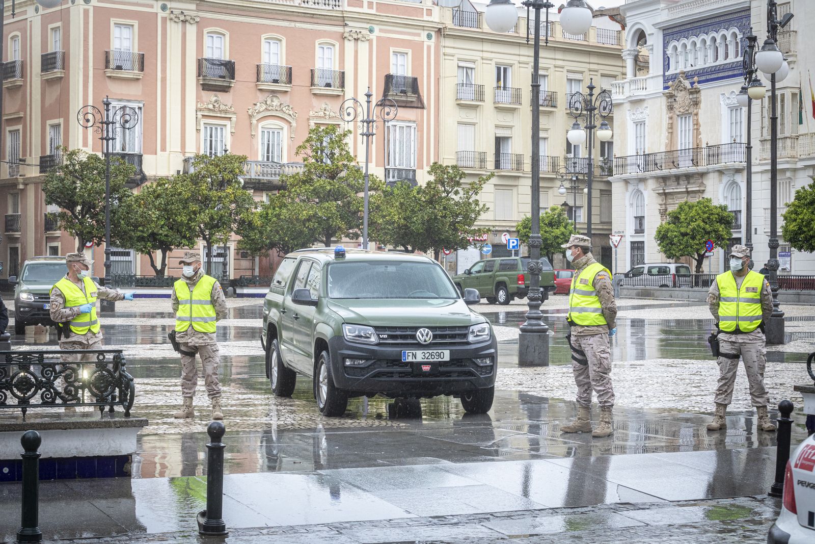 Presencia de ila Infanteria de Marina en Cádiz