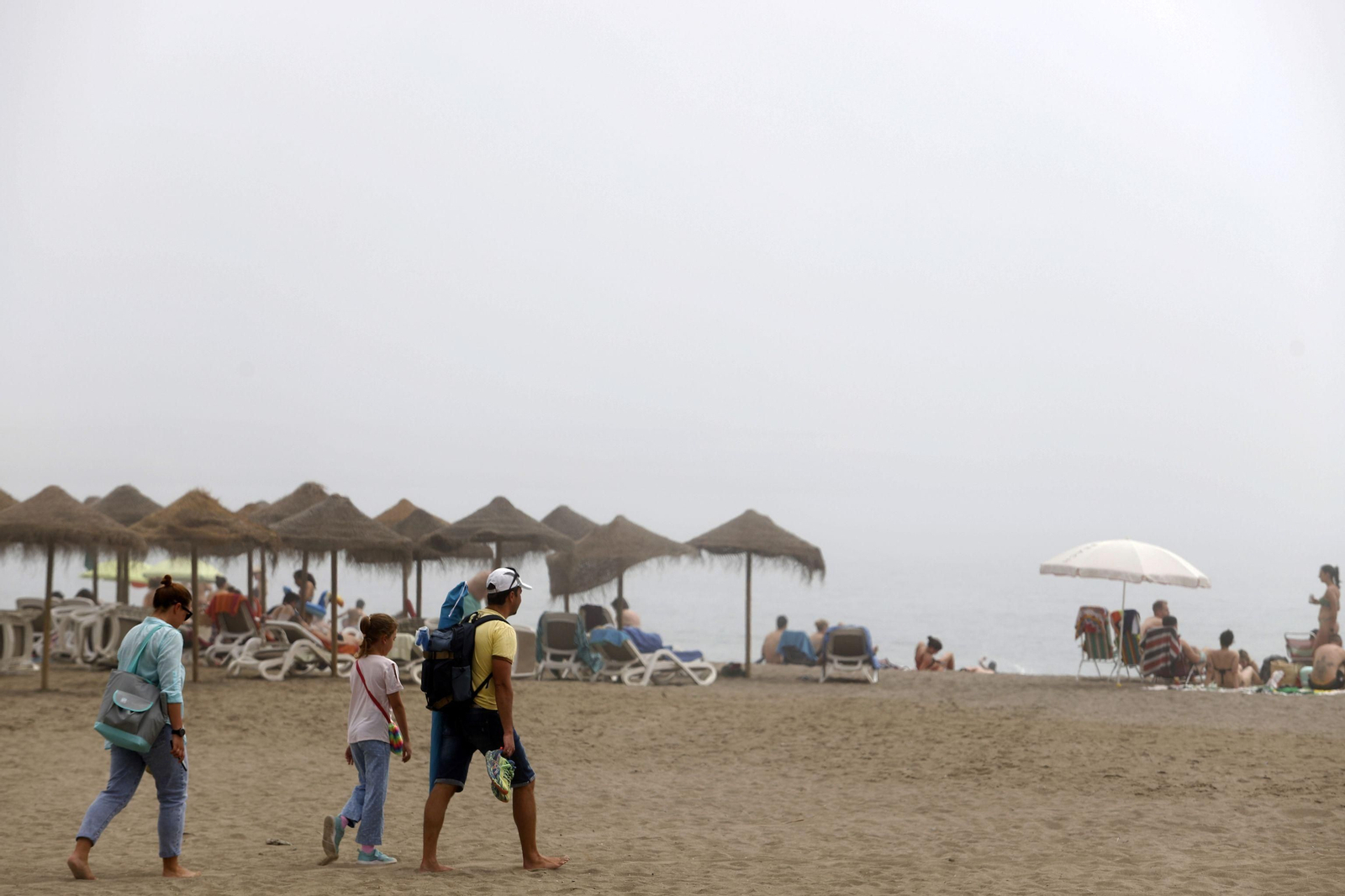 La playa de Huelin, donde ocurrió el hecho.