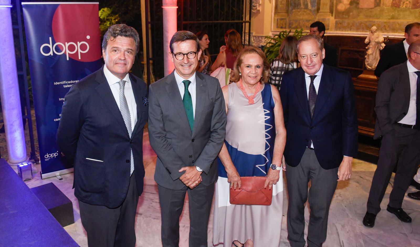 Dopp celebra su 60 aniversario.  Fernando Pozas, Jorge Paradela, Concha Yoldi y Álvaro Rodríguez / Diario de Sevilla / Juan Carlos Vázquez Osuna
