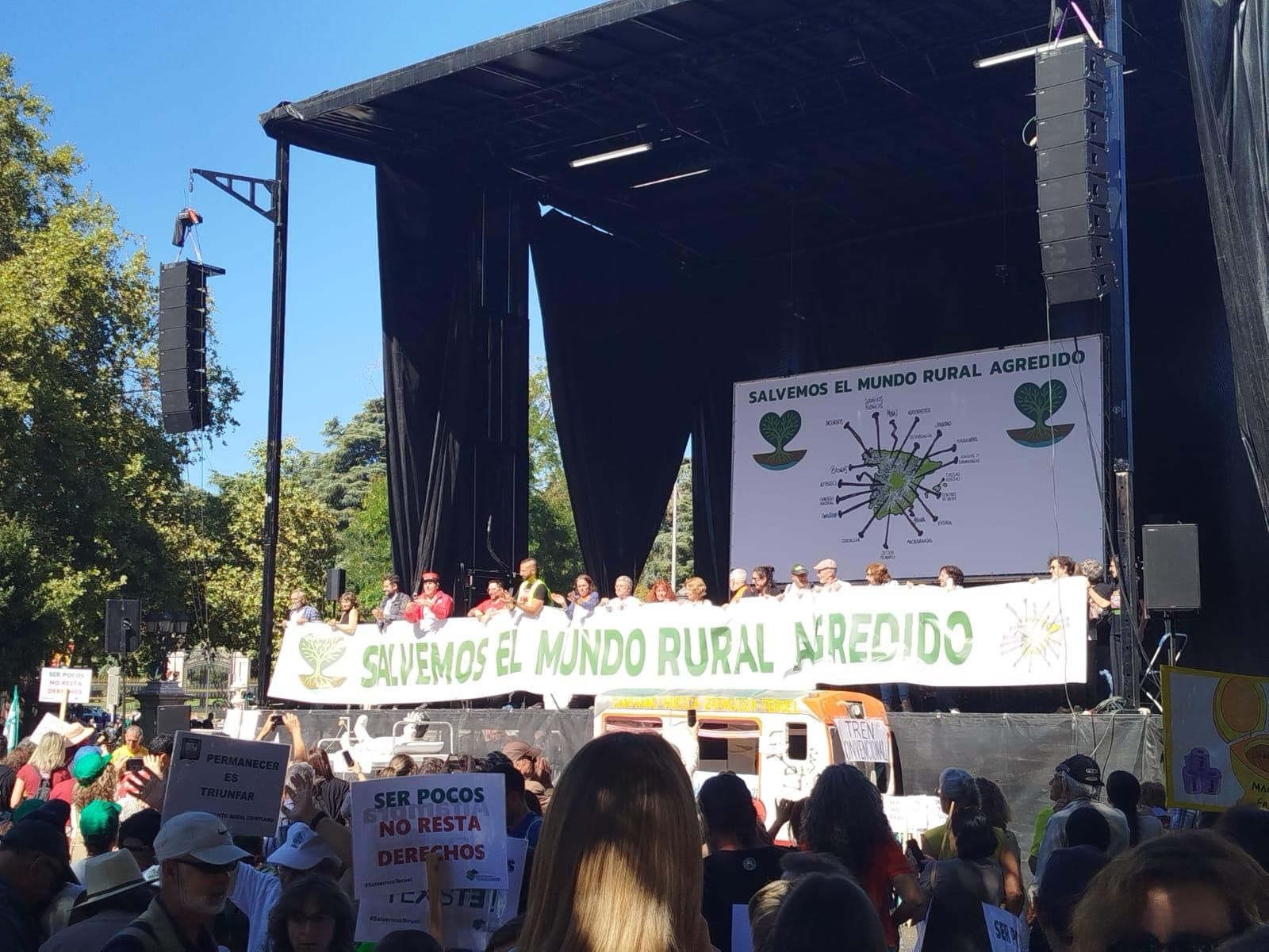Uno de los actos de la concentración en Madrid.