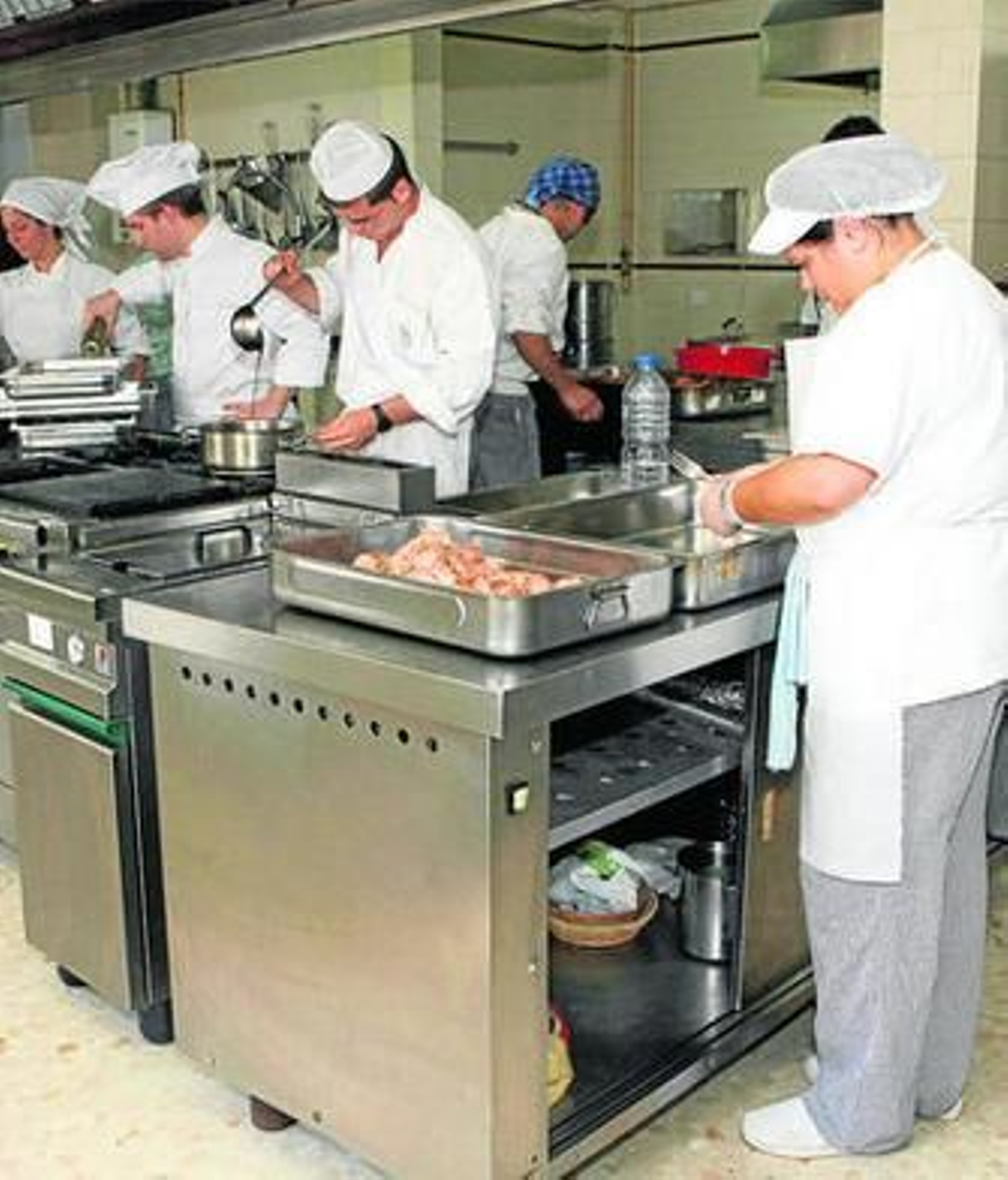 La cocina de la escuela de hostelería de Virgen de Belén.