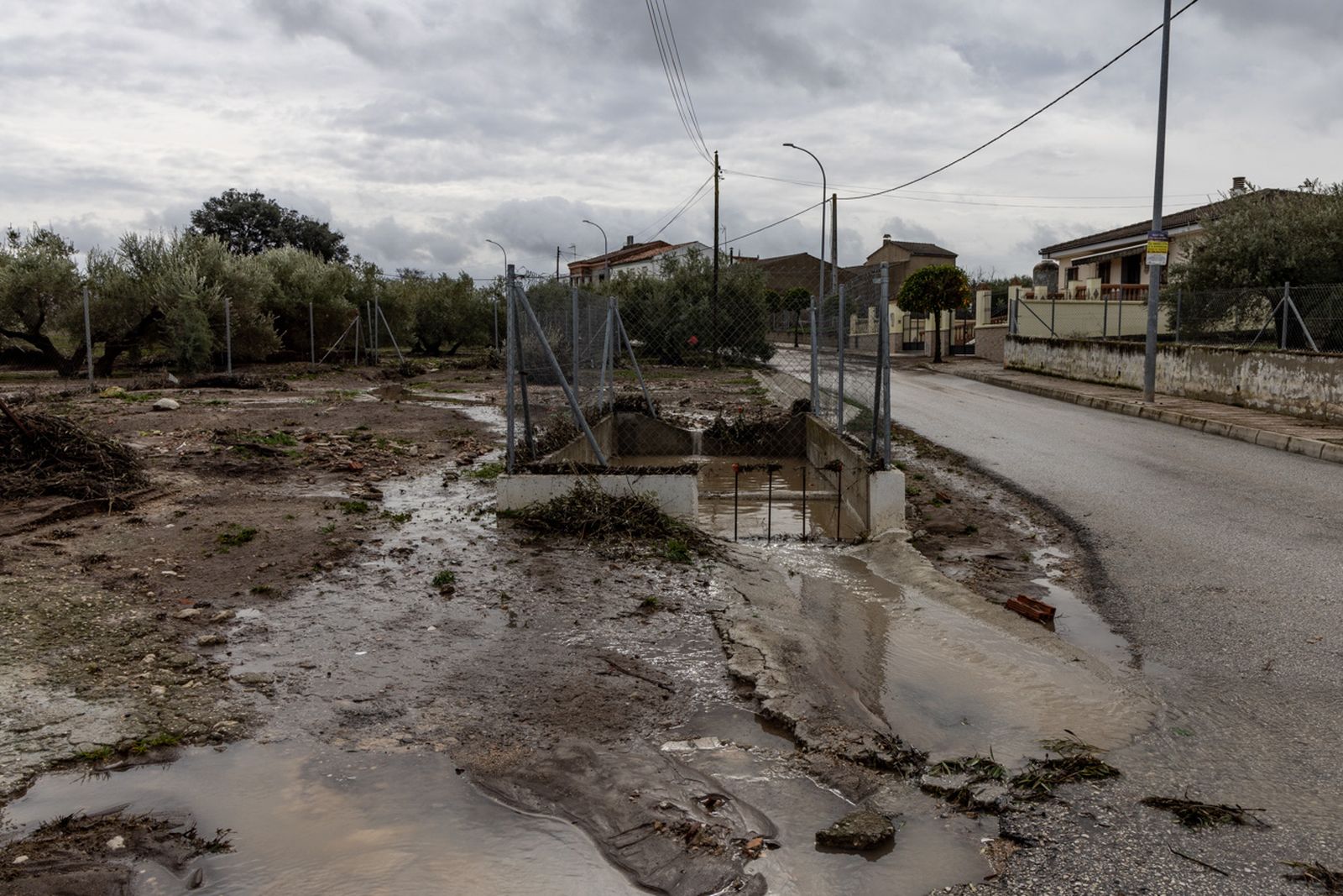 Así queda Monte Lope Álvarez después de la tromba de agua caída