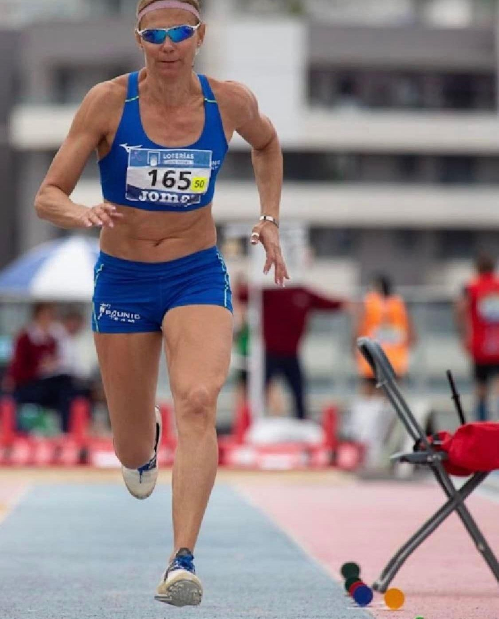 Emilia Paunica el año pasado en su participación el año pasado en la prueba del héptatlón que ganó en el Campeonato de España.
