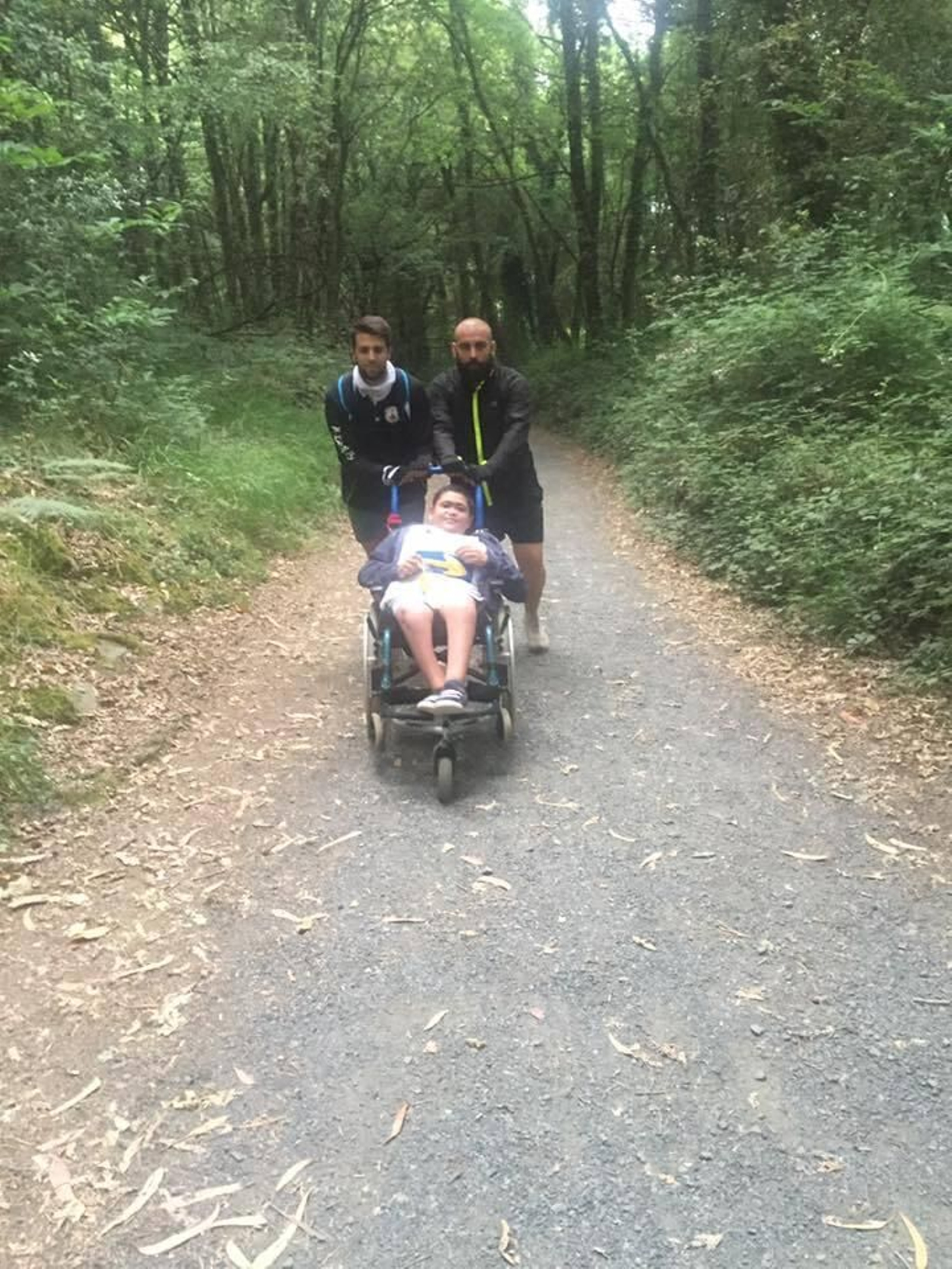 Mario también fue el protagonista del primer desafío de Anpehi, realizando el Camino de Santiago en 2016.