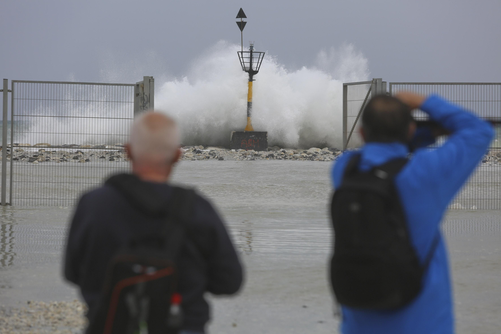 Las fotos del temporal en las playas de Málaga