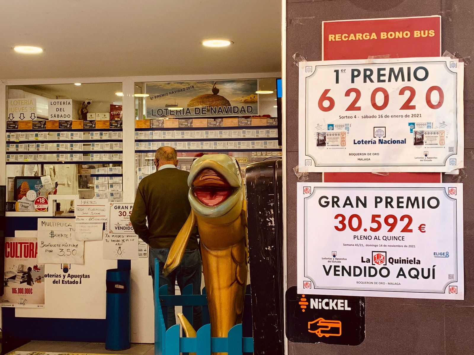 El Pleno al 15 de La Quiniela vuelve a caer en Málaga, en el barrio de Lagunillas