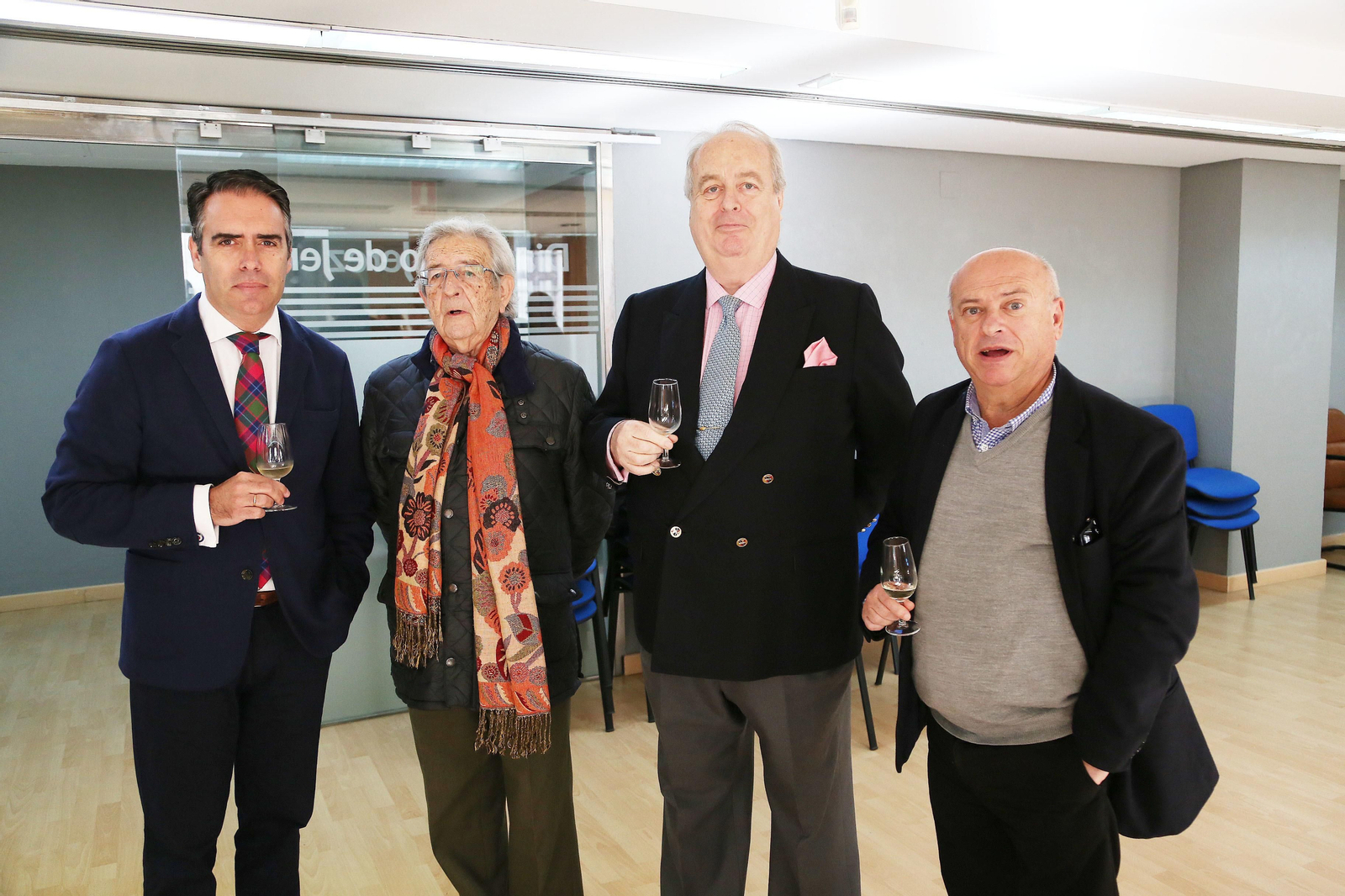 Rafael Navas, Alfonso Rodríguez, José Arcas y Bernardo Palomo.