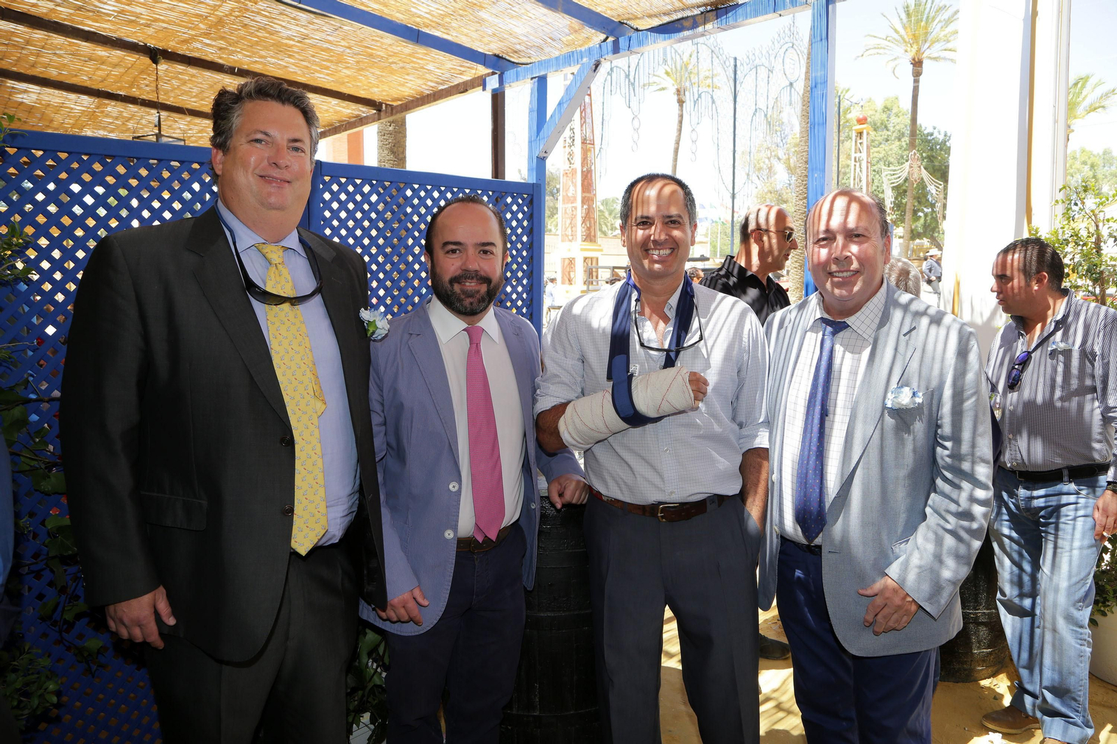 Alfonso Domecq, Bruno de la Quintana, Juan Alfonso Domecq y Benjamín Sánchez.