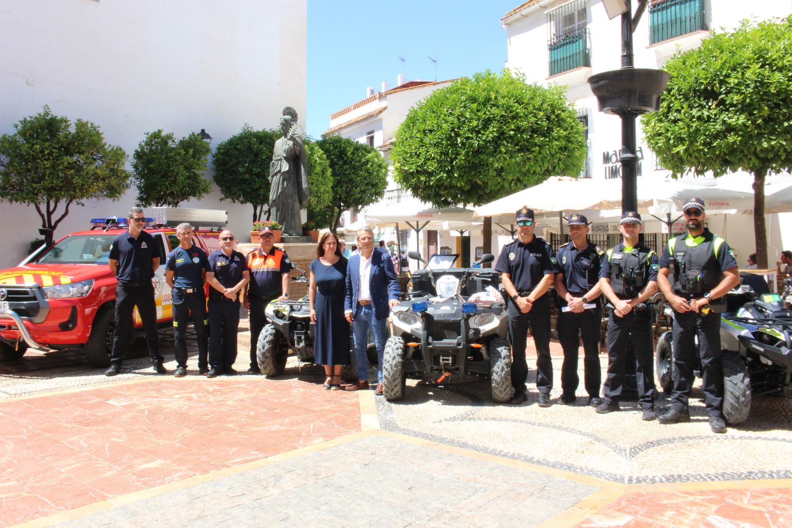 La presentación del dispositivo de seguridad para la Noche de San Juan.