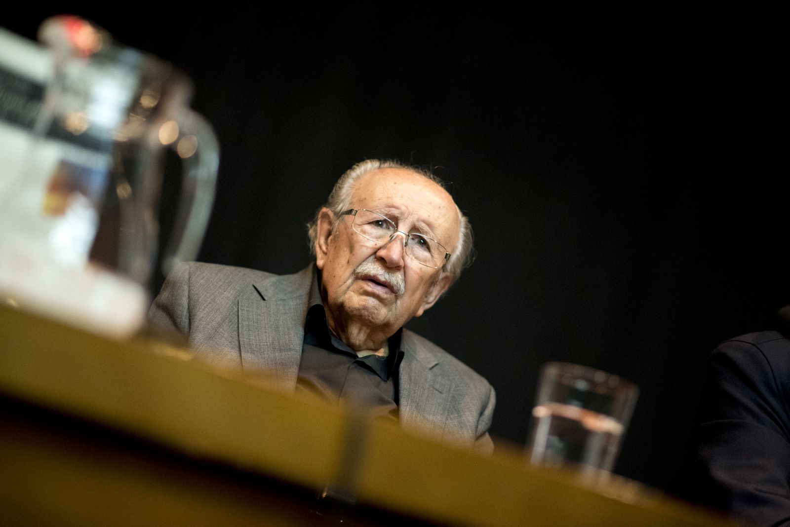 Rafael Guillén (Granada, 1933), en la presentación de su último libro.