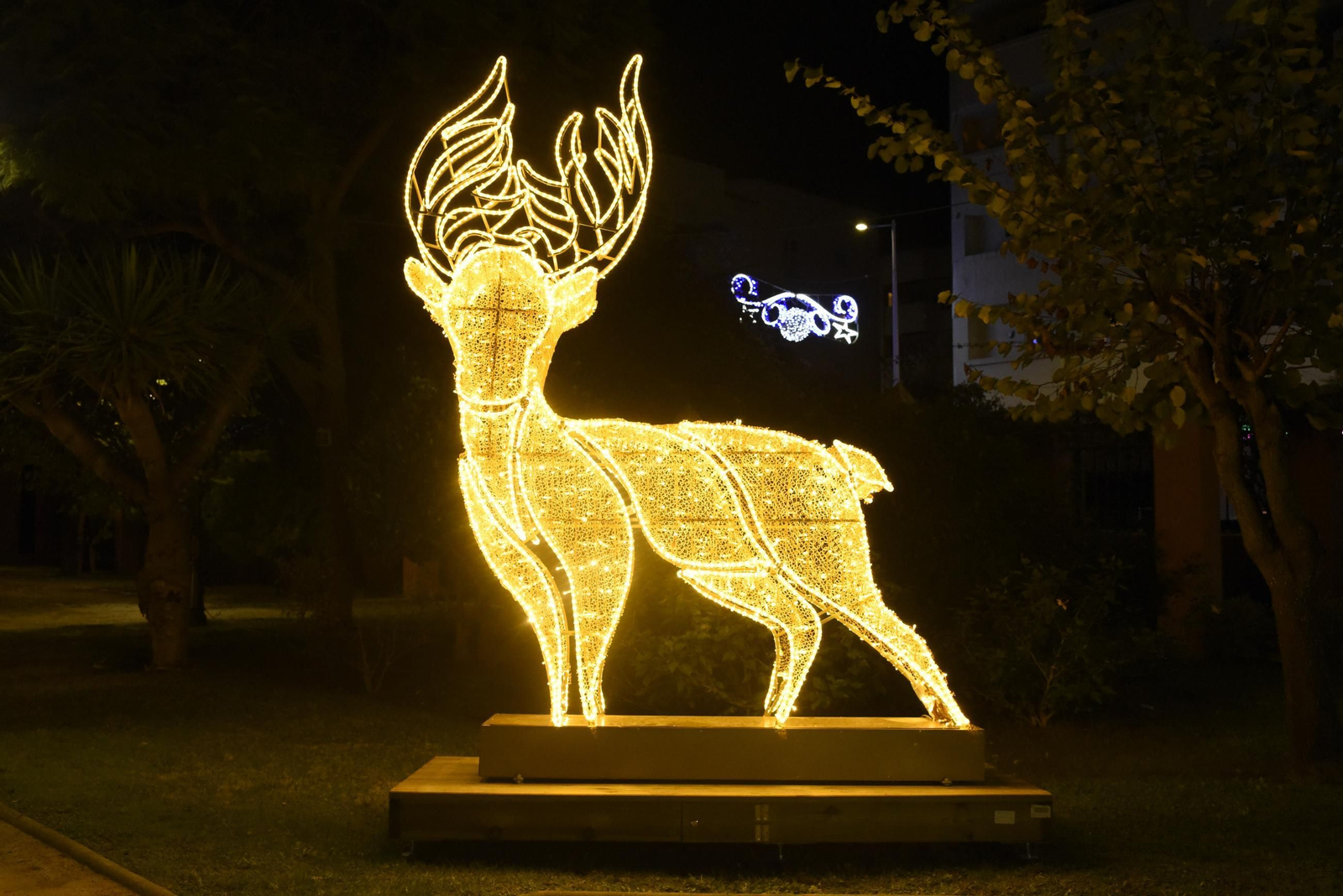 Fotos del poblado navideño de los Jardines Saccone de La Línea