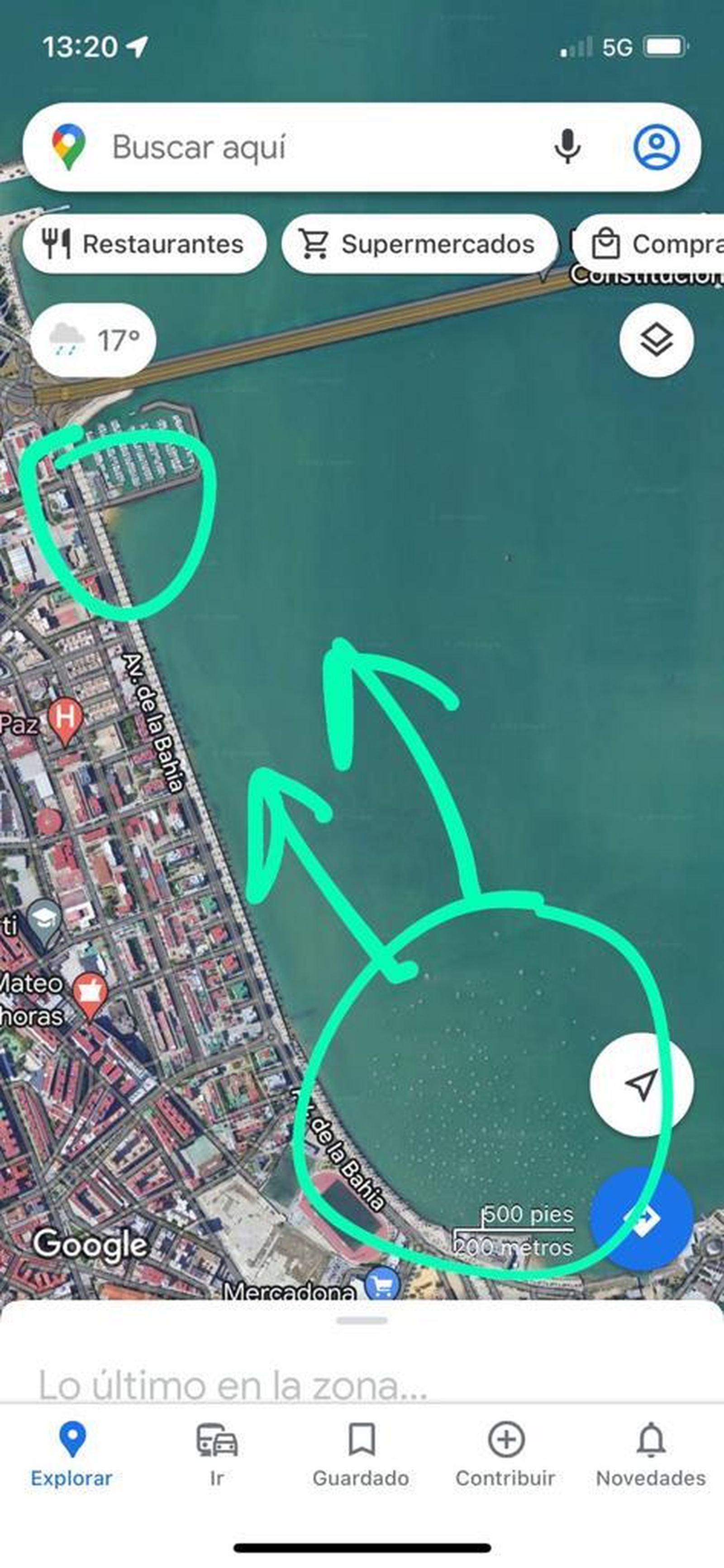 Esquema en el que se ve la distancia y origen y destino de las embarcaciones que se han visto perjudicadas por el viento de Levante