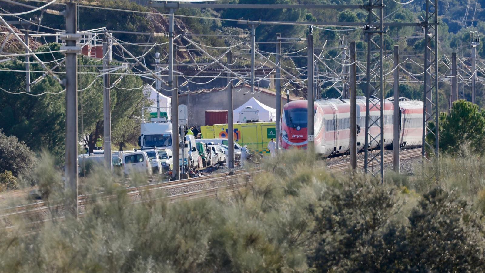 Los trenes accidentados en la localidad cordobesa de Adamuz