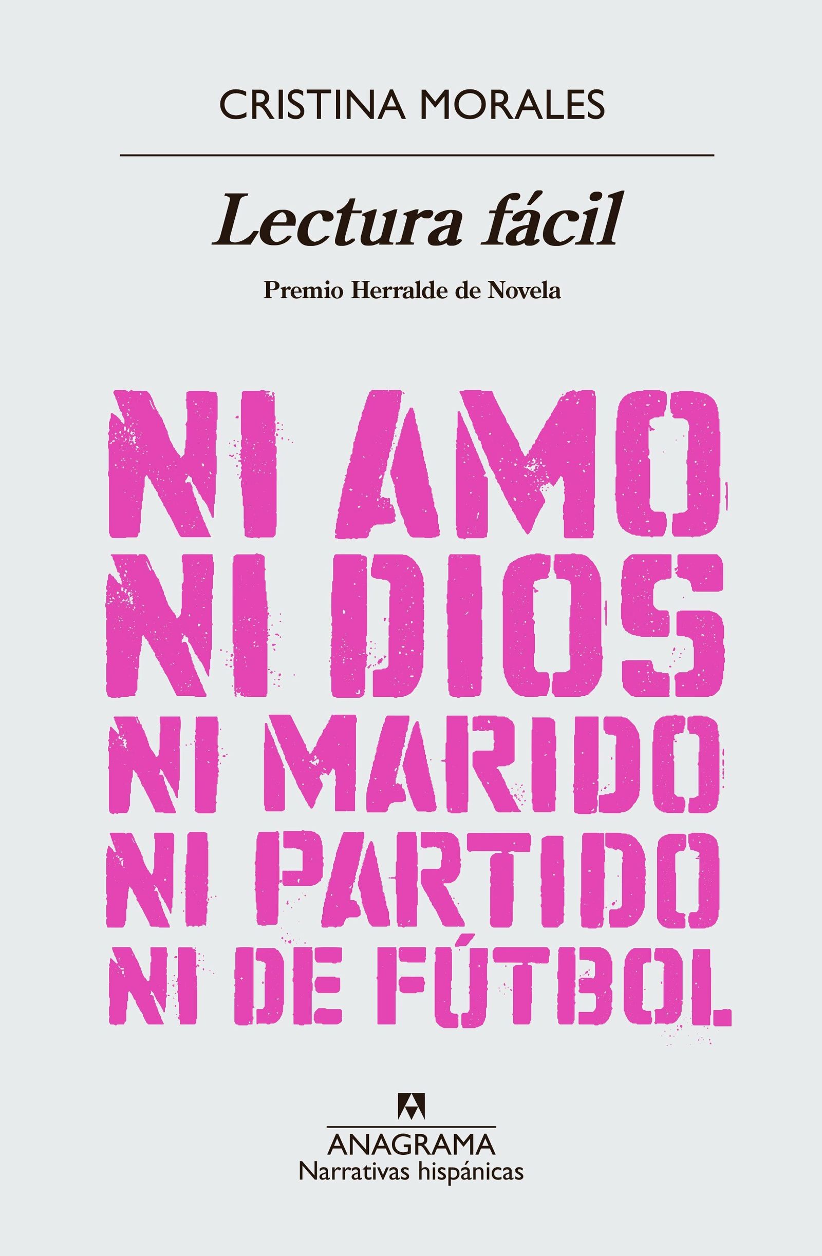 Portada de 'Lectura fácil' de Cristina Morales.