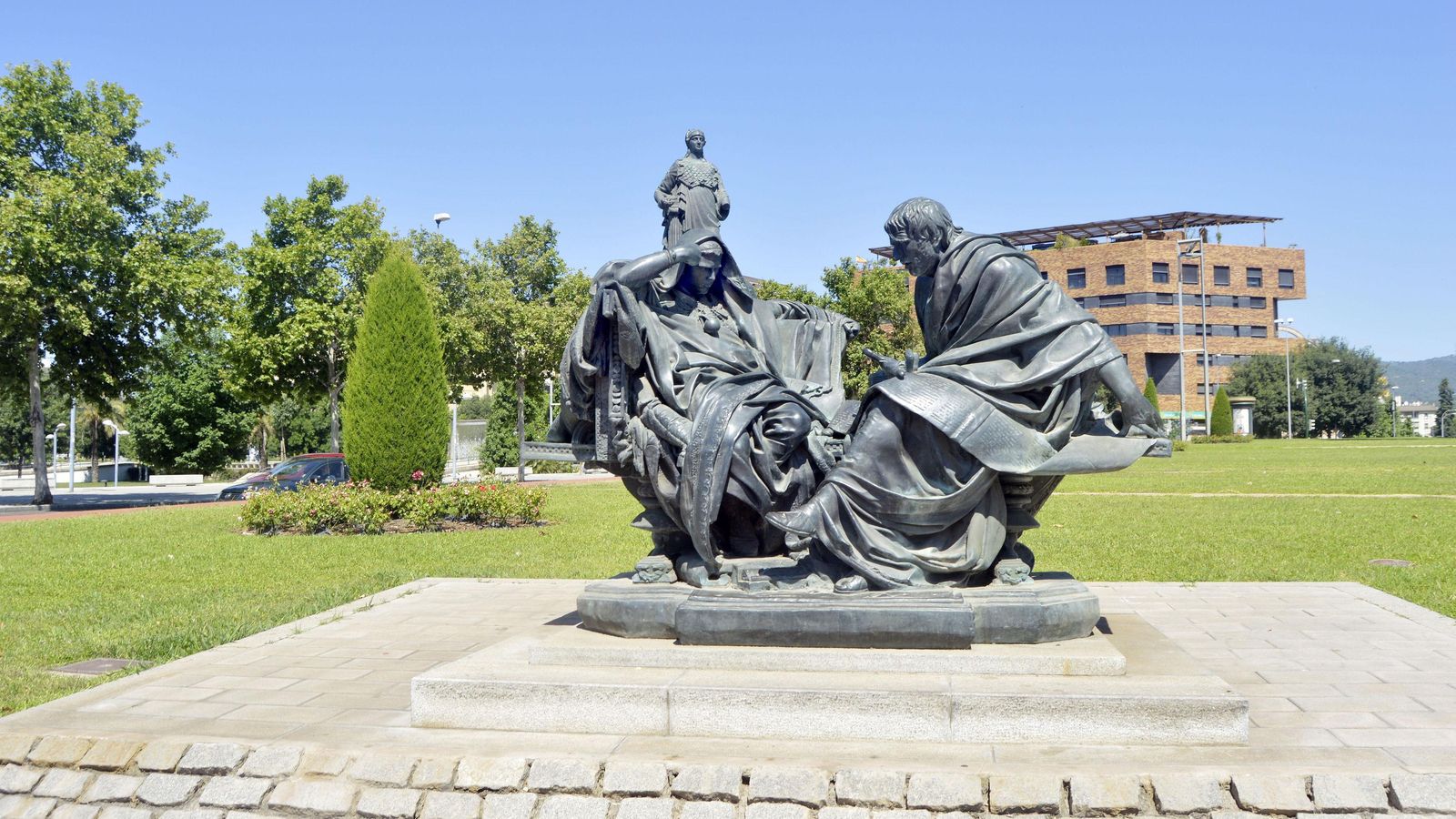 Escultura Séneca y Nerón.