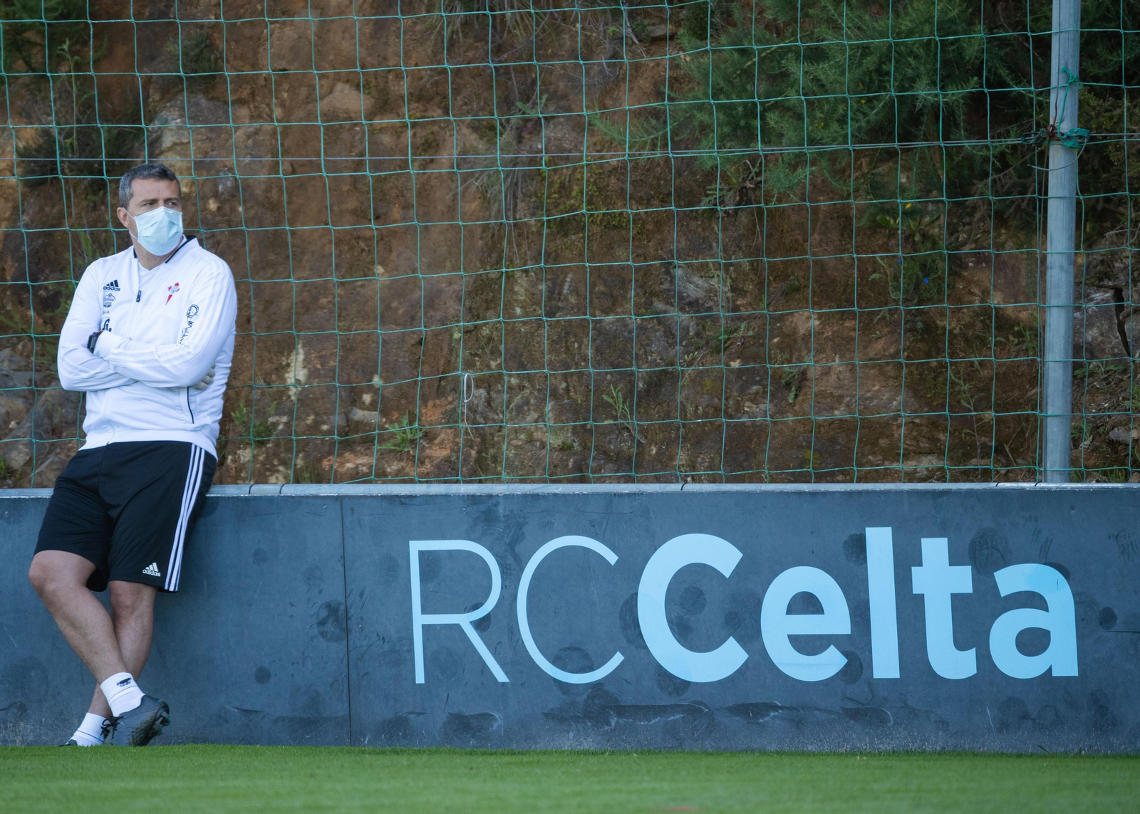 Óscar García Junyent, en las instalaciones de A Madroa.