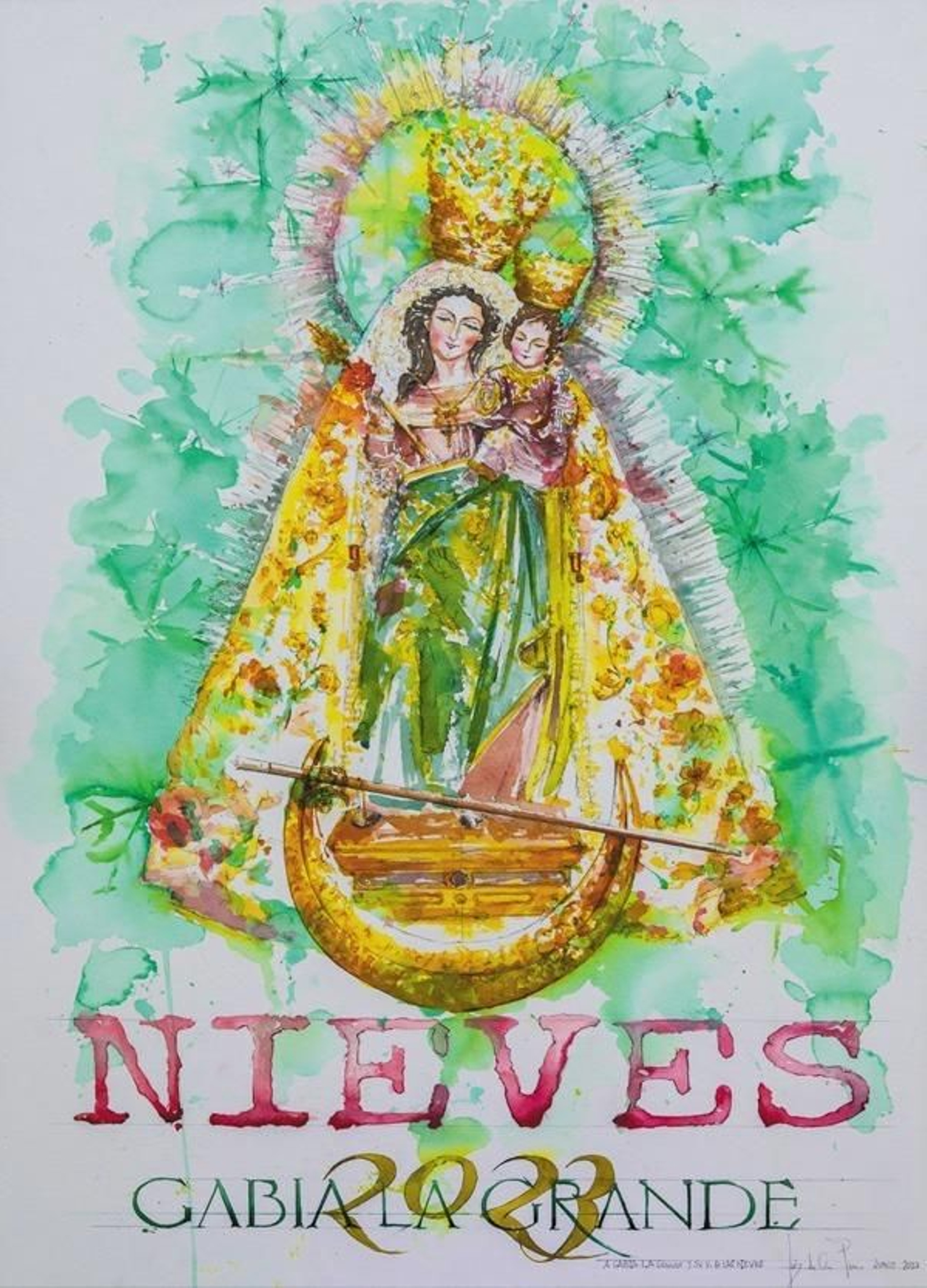 Cartel de las Fiestas de Las Gabias 2023.