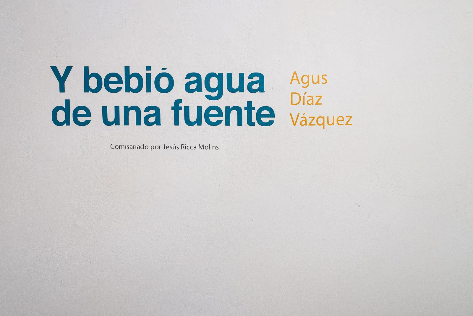 Imágenes de la inauguración de la exposición de Agus Díaz Vázque " Y bebió agua de una fuente"