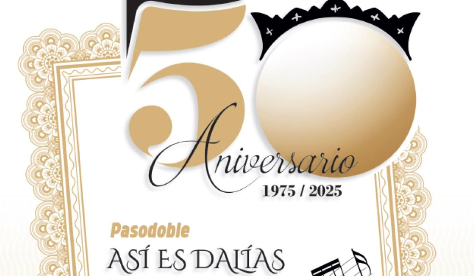 Cartel anunciador de la actividad para mañana en el Casino de Dalías.