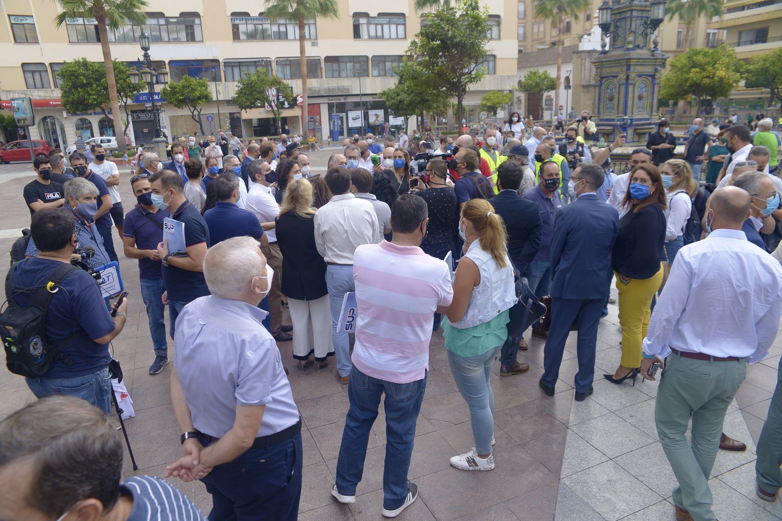 Fotos de la concentración contra el narcotráfico en Algeciras.