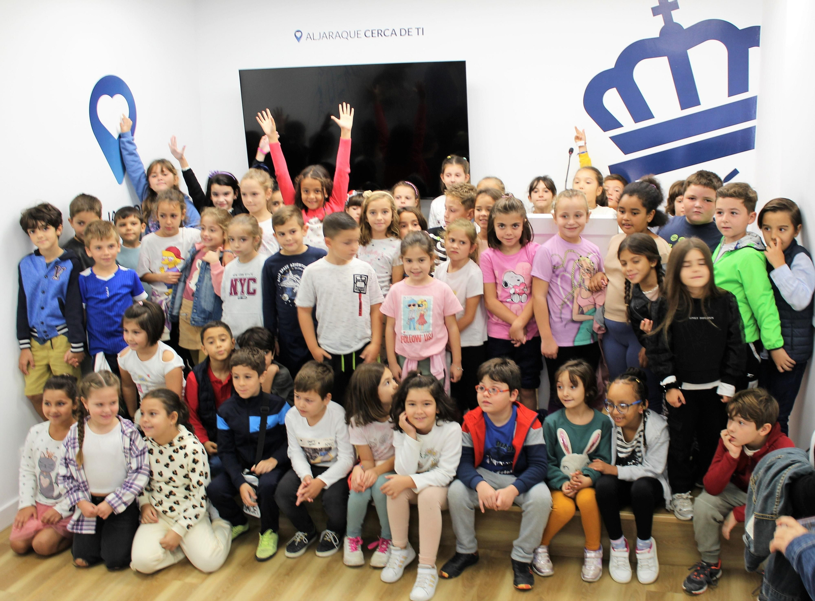 Alumnos del Colegio Pura Domínguez.