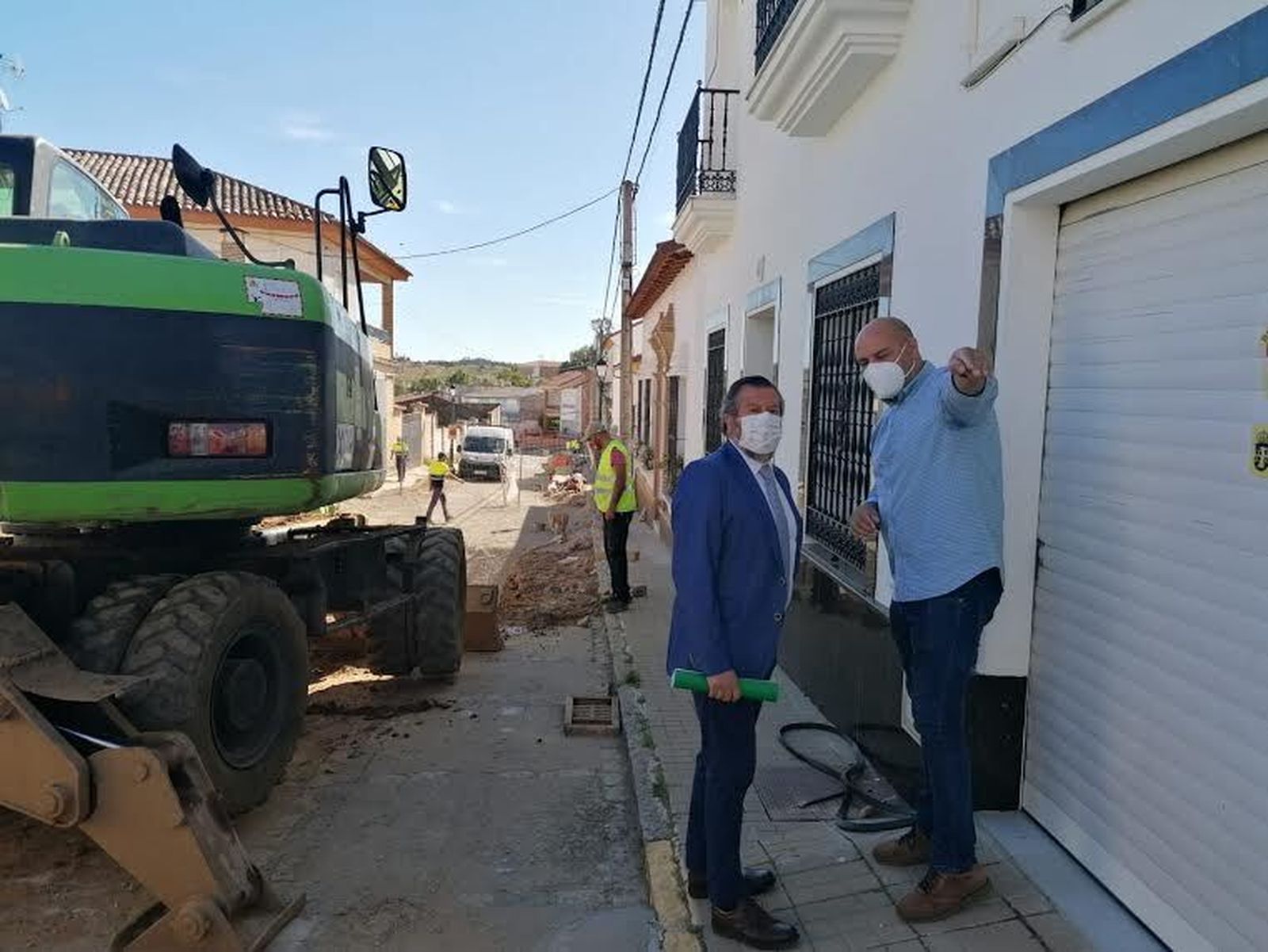 Alfredo Martín visita Zalamea la Real