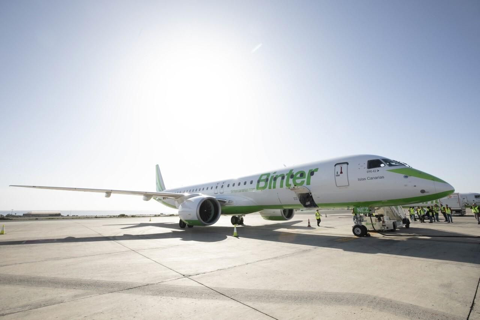 Un avión de la compañía Binter.