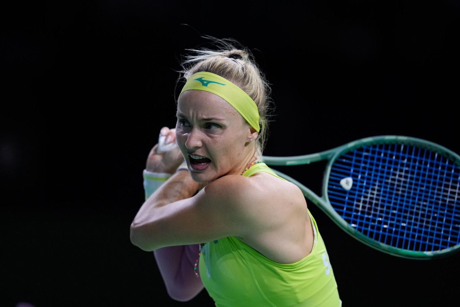 Rebecca Sramkova, en acción.