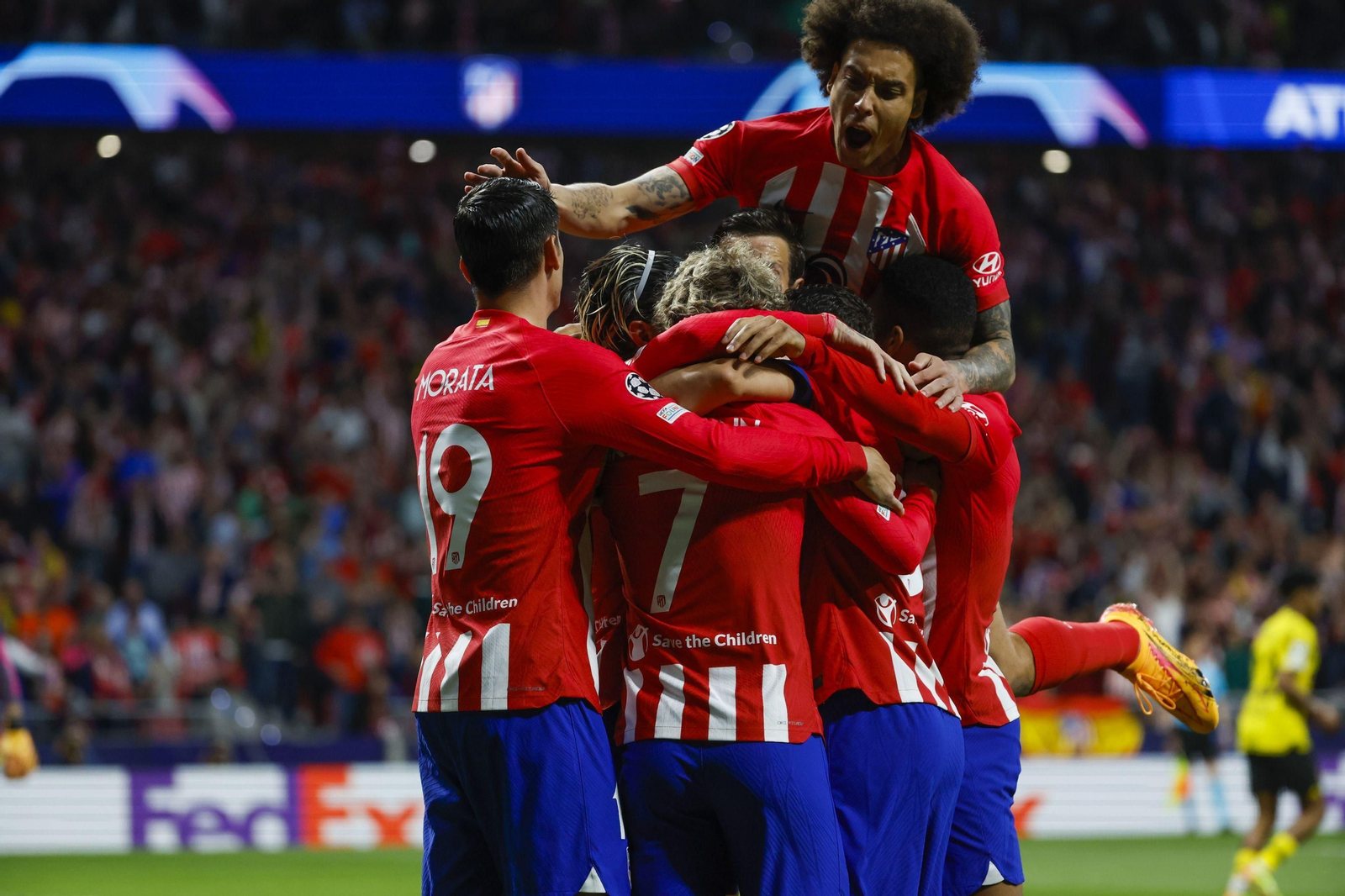 El Atlético de Madrid - Borussia Dortmund, en fotos