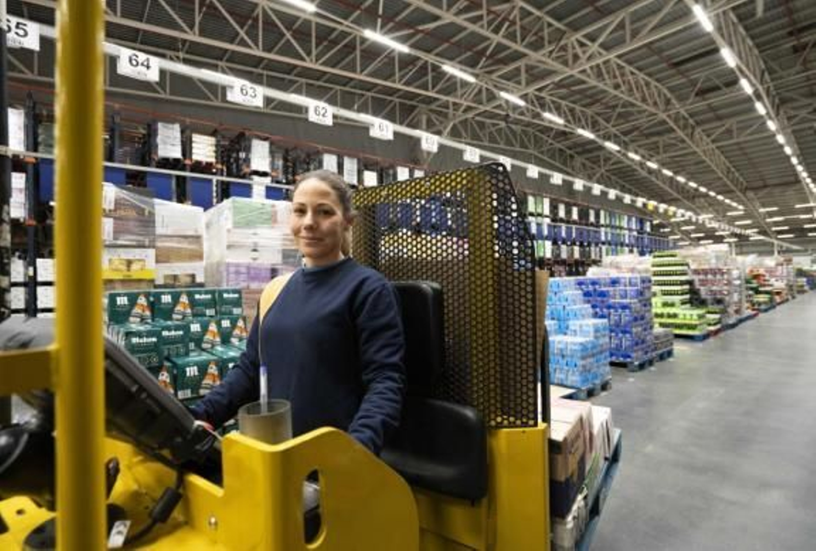 Una trabajadora del bloque logístico de Mercadona Una trabajadora del bloque logístico de Mercadona